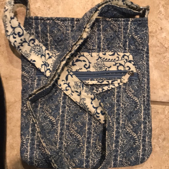 Blue fabric purse - Picture 2 of 3